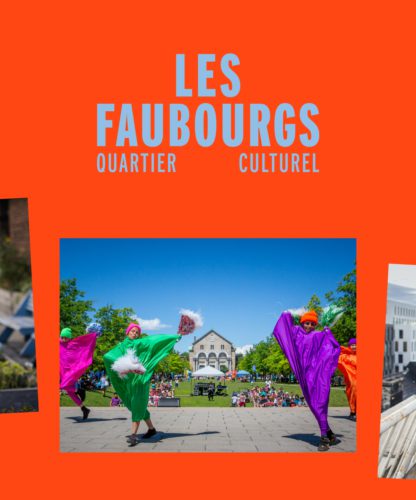 Photo spectacle de danse au quartier culturel des Faubourgs situé au Centre-Sud de Montréal.