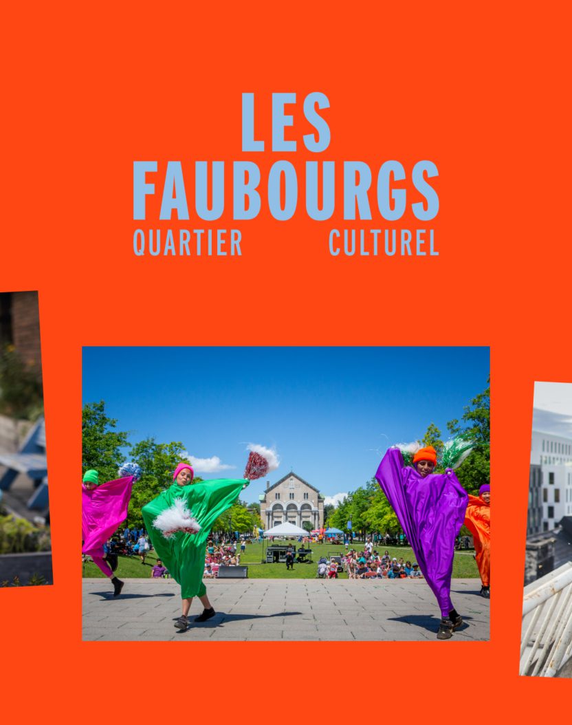 Photo spectacle de danse au quartier culturel des Faubourgs situé au Centre-Sud de Montréal.