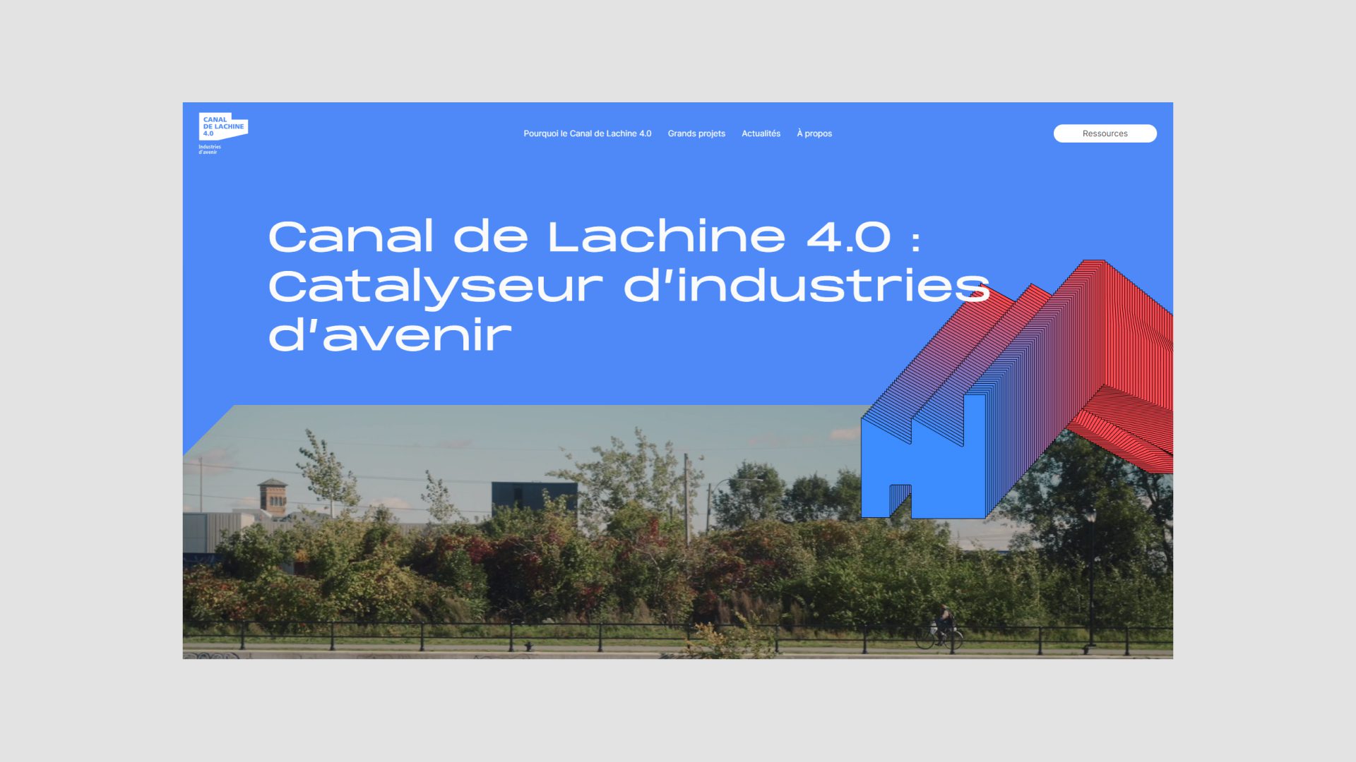 Page d'accueil du Canal Lachine 4.0