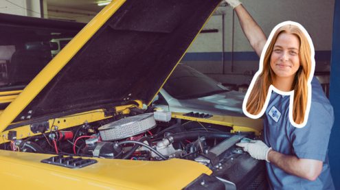 Image représentant l'importance d'entretenir son site web caricaturé par une voiture