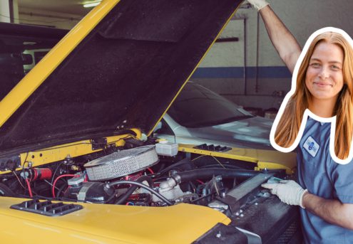Image représentant l'importance d'entretenir son site web caricaturé par une voiture