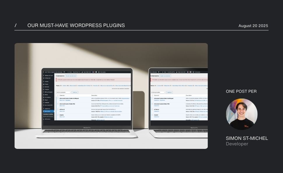Our must-have WordPress plugins